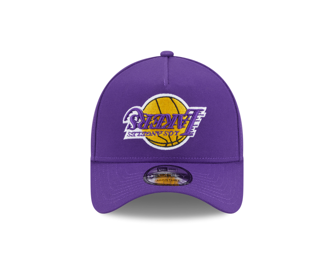 9FORTY A-Frame Los Angeles Lakers NBA Upside Down True Purple Snapback