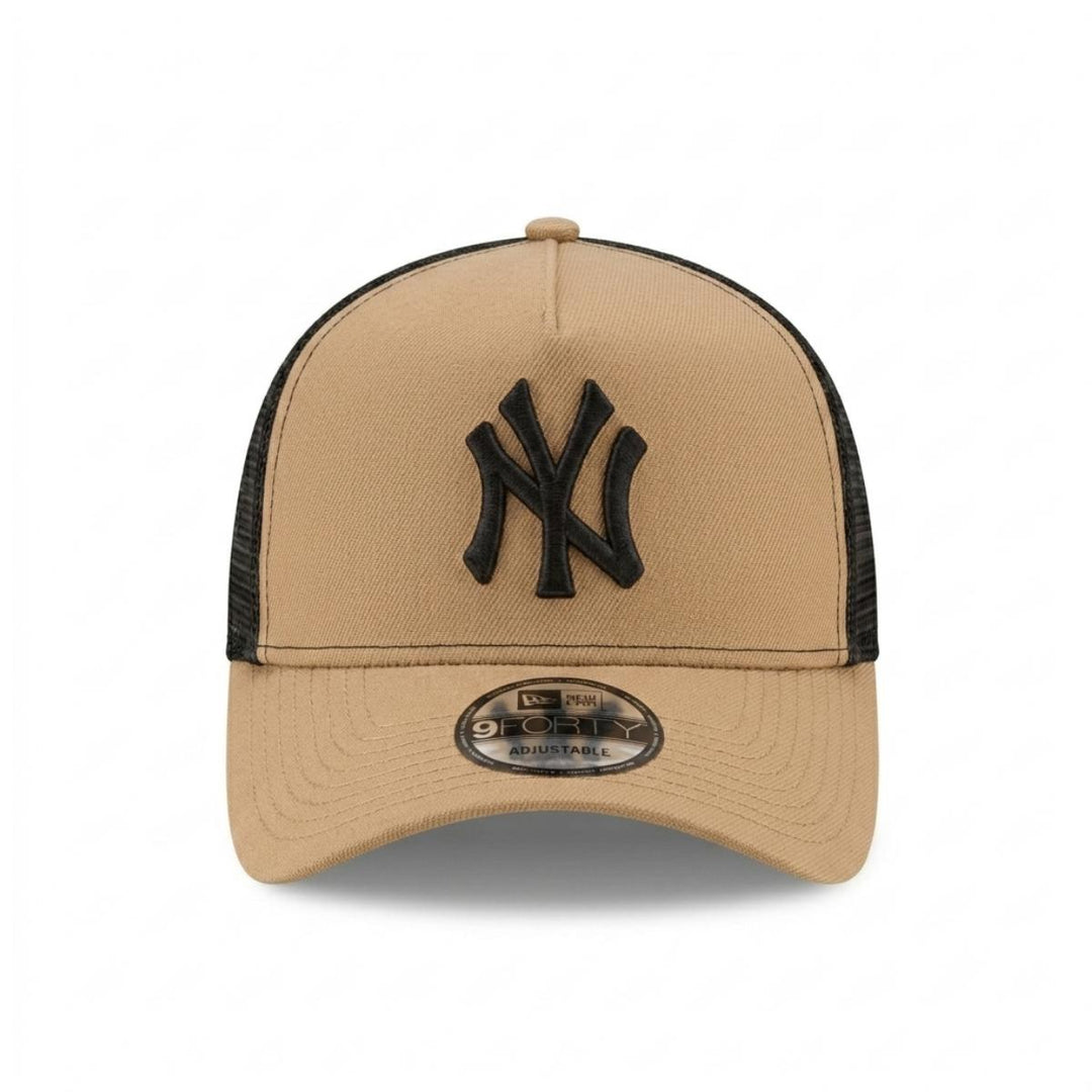 9FORTY A-Frame Trucker New York Yankees Khaki Snapback