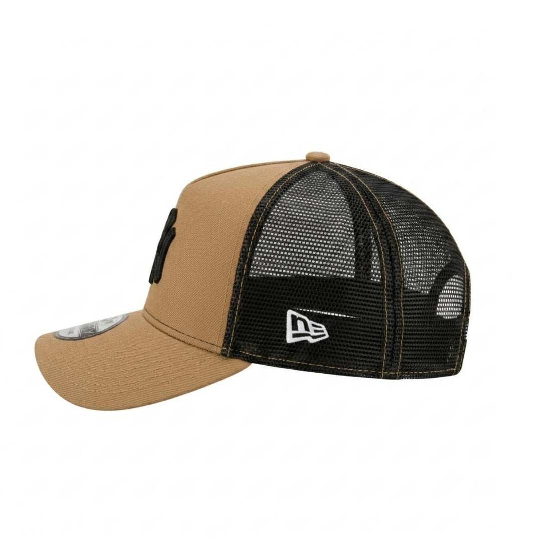 9FORTY A-Frame Trucker New York Yankees Khaki Snapback