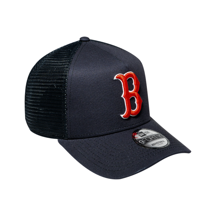 9FORTY A-Frame Trucker Boston Red Sox Navy Snapback