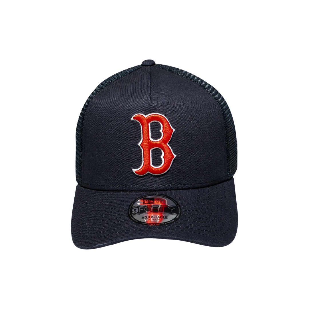 9FORTY A-Frame Trucker Boston Red Sox Navy Snapback