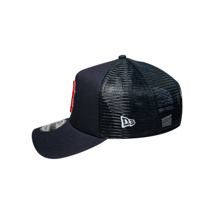 9FORTY A-Frame Trucker Boston Red Sox Navy Snapback