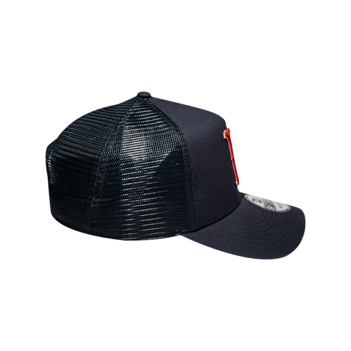 9FORTY A-Frame Trucker Boston Red Sox Navy Snapback