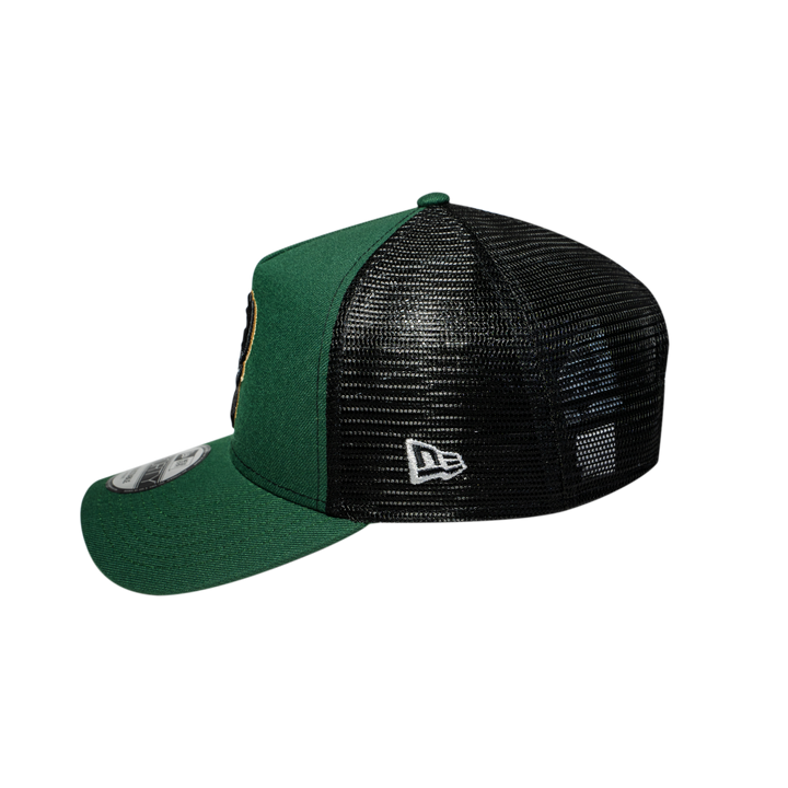 9FORTY A-Frame Trucker Milwaukee Bucks Green Snapback