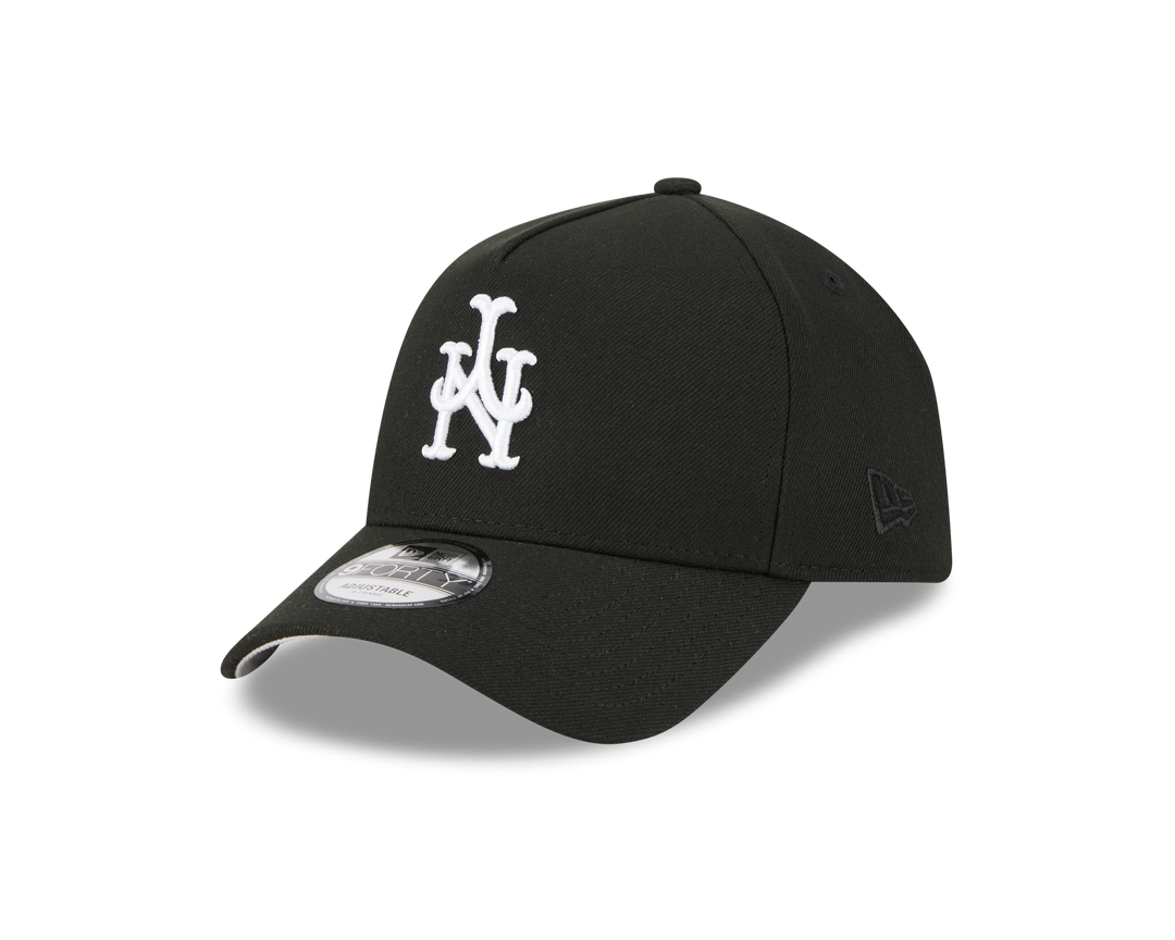 9FORTY A-Frame New York Mets MLB Upside Down Black Snapback
