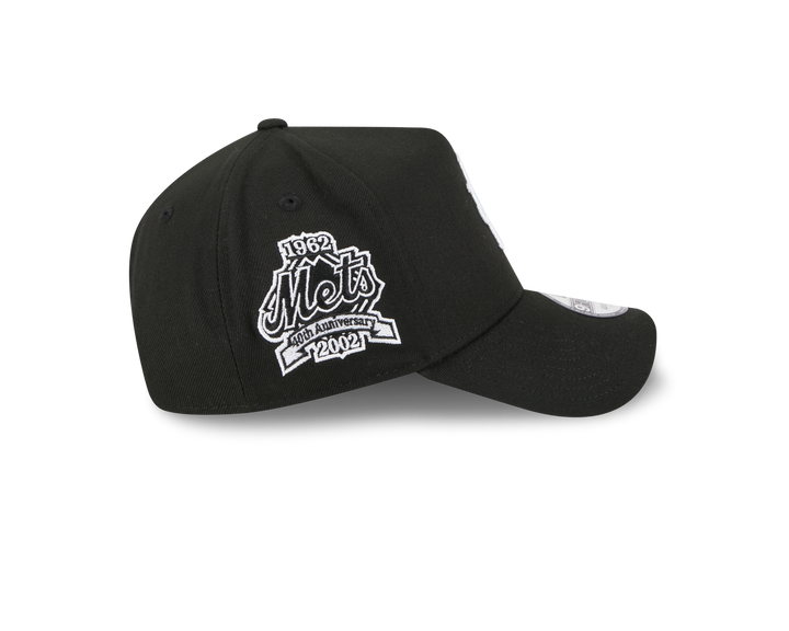 9FORTY A-Frame New York Mets MLB Upside Down Black Snapback