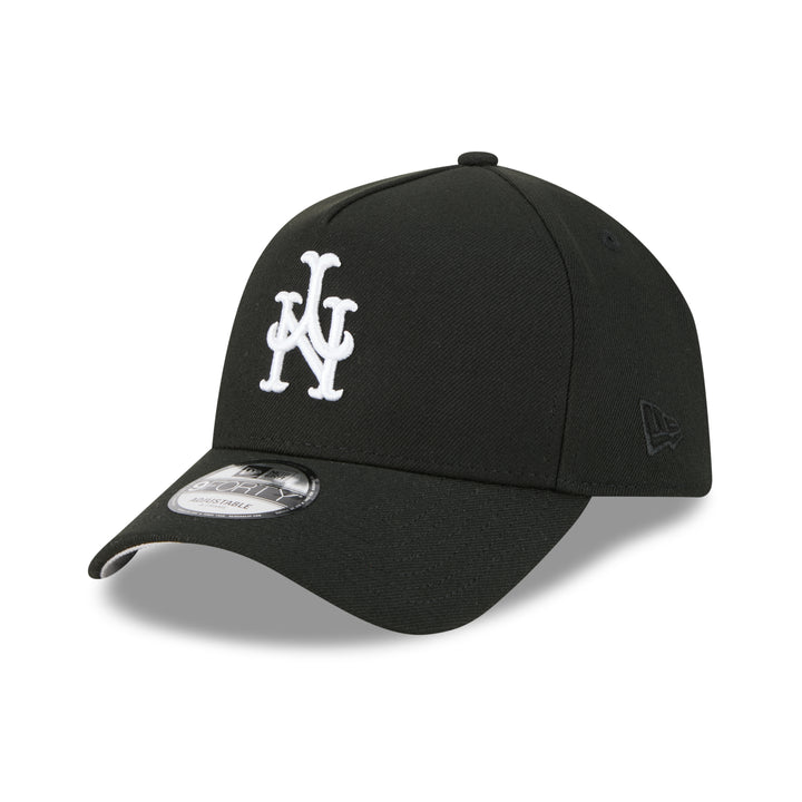 9FORTY A-Frame New York Mets MLB Upside Down Black Snapback