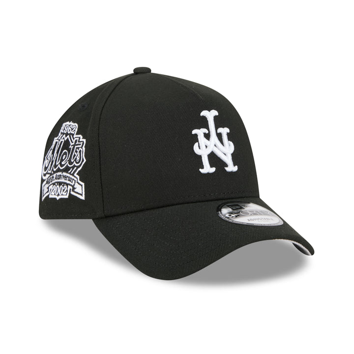 9FORTY A-Frame New York Mets MLB Upside Down Black Snapback