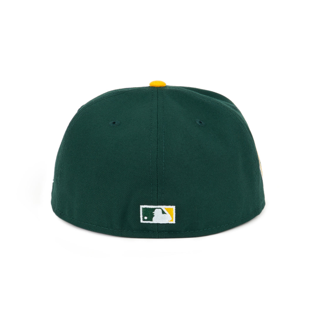 59FIFTY Oakland Athletics Cooperstown World Series Upside Down Dark Green Fitted