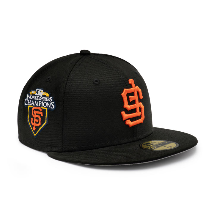 59FIFTY San Francisco Giants Cooperstown World Series Upside Down Black Fitted