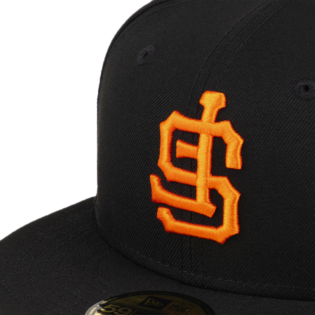59FIFTY San Francisco Giants Cooperstown World Series Upside Down Black Fitted
