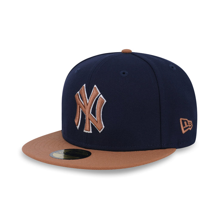59FIFTY New York Yankees Cooperstown Pack 2-Tone Bronze Visor Navy Fitted