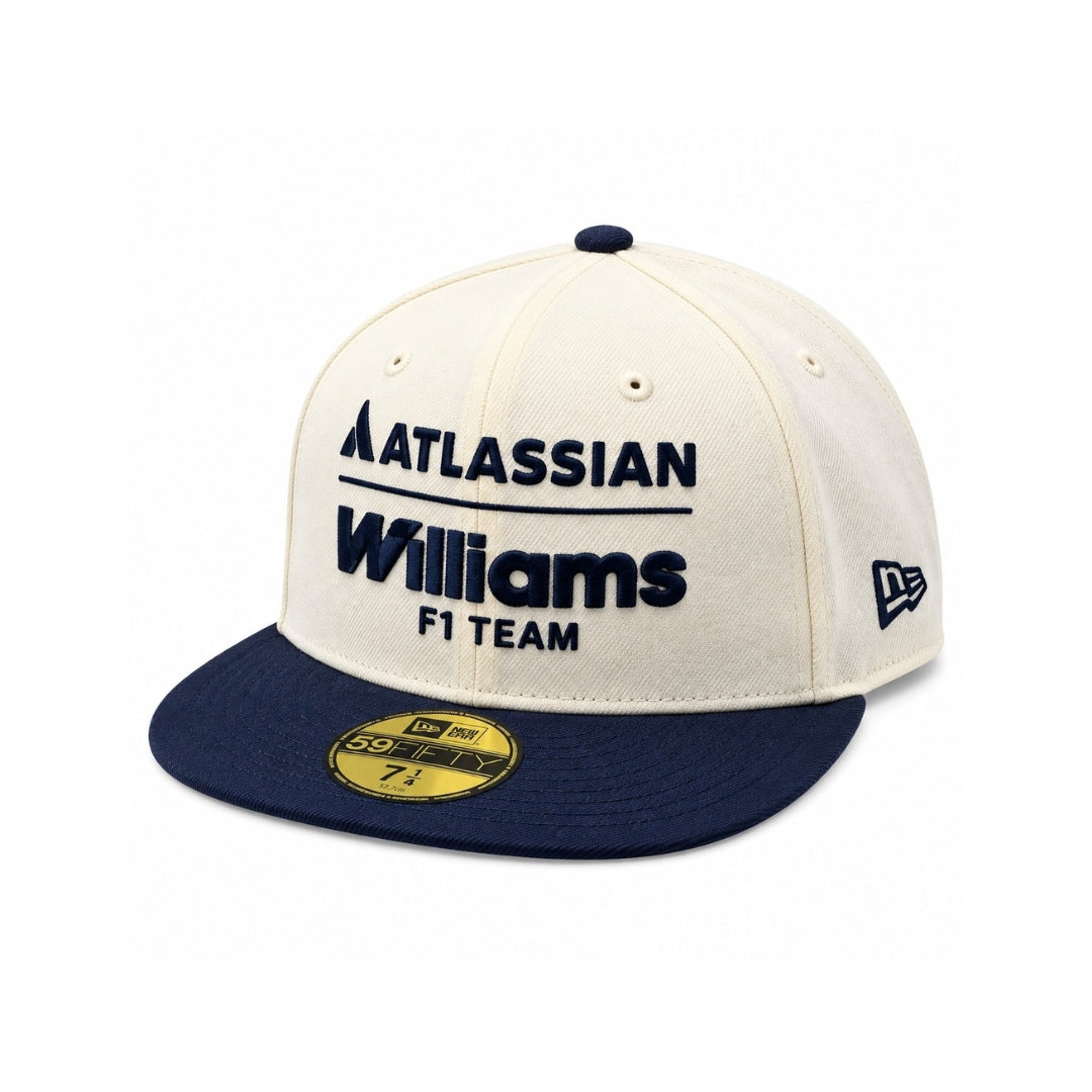59FIFTY Atlassian Williams F1 Team Oceanside Chrome White Navy Snapback