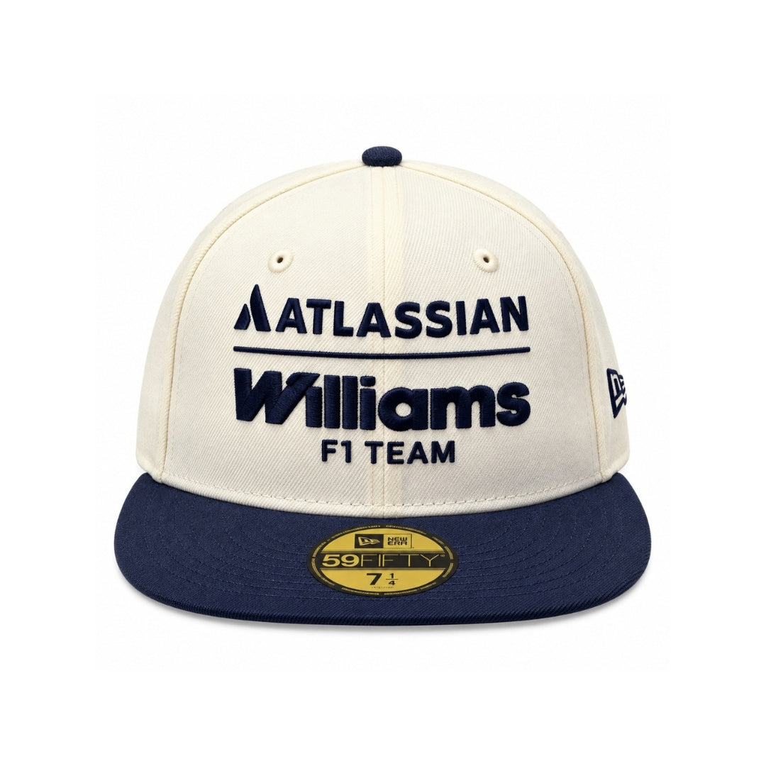 59FIFTY Atlassian Williams F1 Team Oceanside Chrome White Navy Snapback