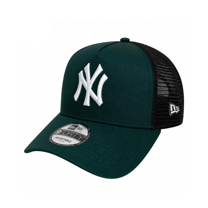 9FORTY A-Frame Trucker New York Yankees Dark Green Snapback