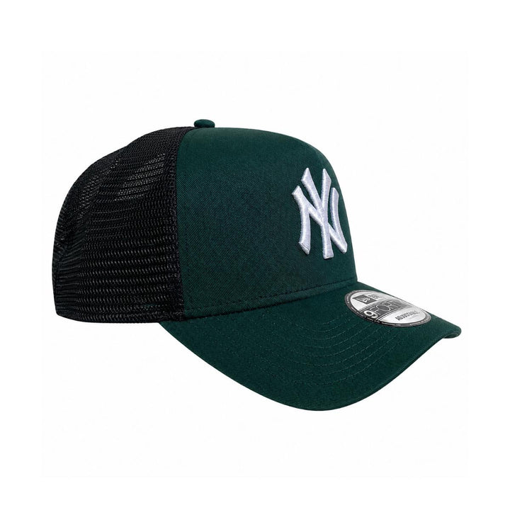 9FORTY A-Frame Trucker New York Yankees Dark Green Snapback