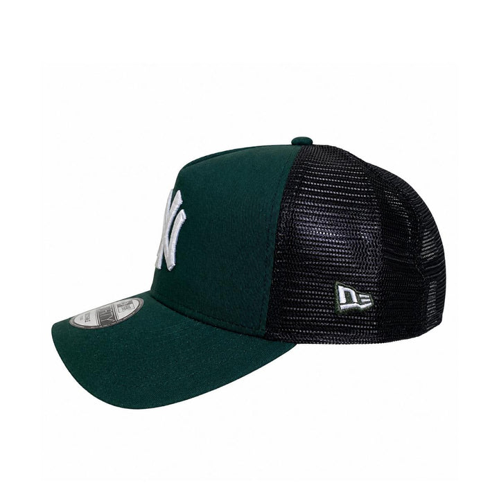 9FORTY A-Frame Trucker New York Yankees Dark Green Snapback