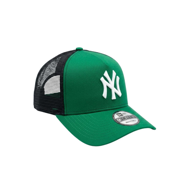 9FORTY A-Frame Trucker New York Yankees Green Snapback