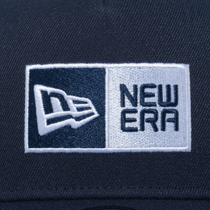 9FORTY A-Frame Laser Perforated Box Logo Navy Snapback