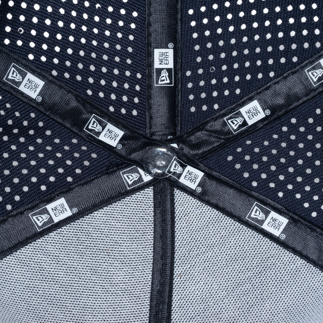 9FORTY A-Frame Laser Perforated Box Logo Navy Snapback