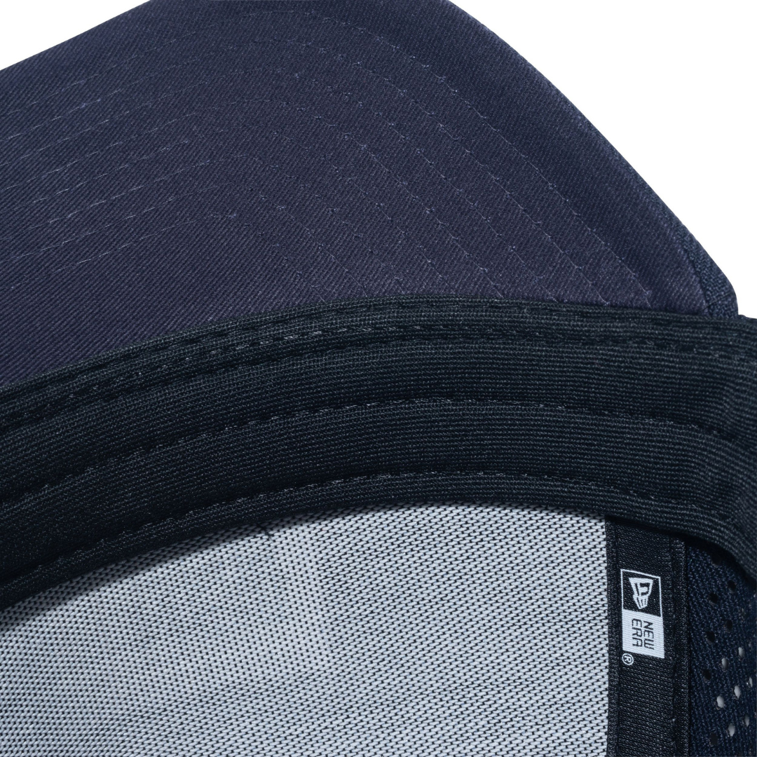 9FORTY A-Frame Laser Perforated Box Logo Navy Snapback