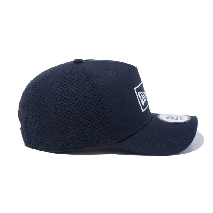 9FORTY A-Frame Laser Perforated Box Logo Navy Snapback
