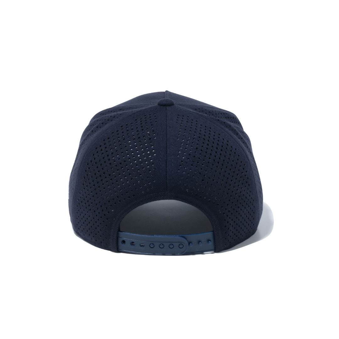 9FORTY A-Frame Laser Perforated Box Logo Navy Snapback