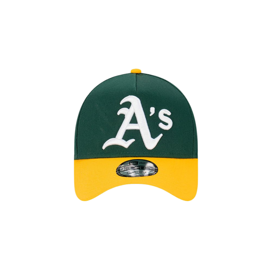9FORTY A-Frame Oakland Athletics Oversize Logo Dark Green Snapback