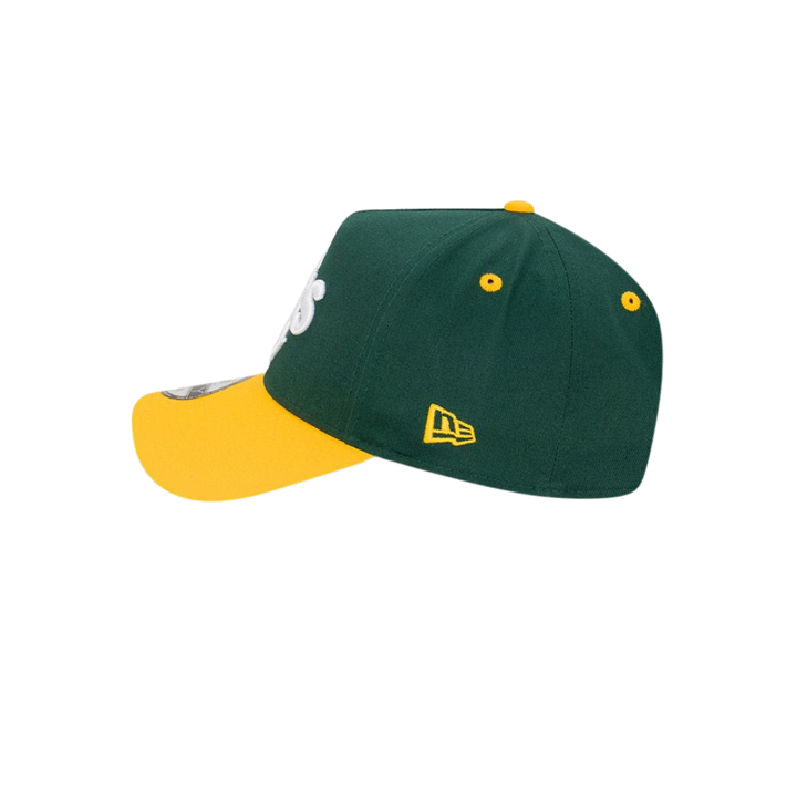 9FORTY A-Frame Oakland Athletics Oversize Logo Dark Green Snapback
