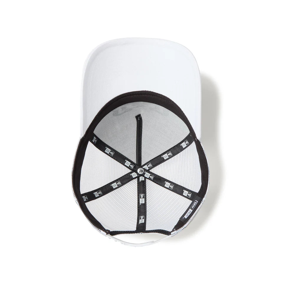 9FORTY A-Frame Trucker Frame Logo White Snapback
