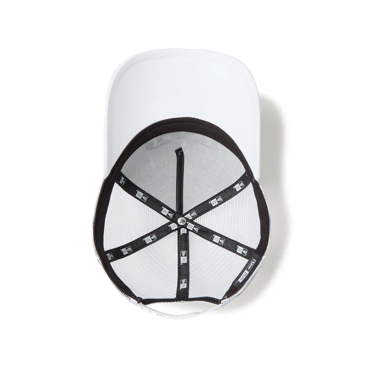 9FORTY A-Frame Trucker Frame Logo White Snapback