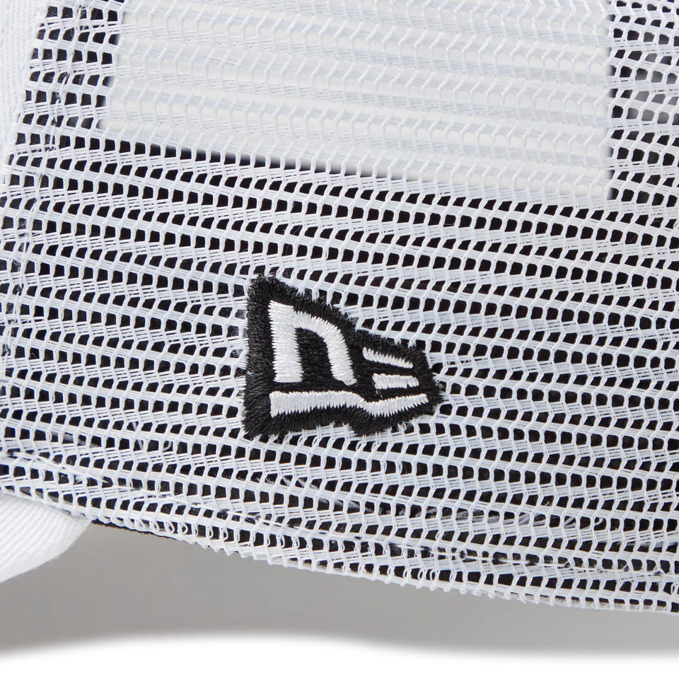 9FORTY A-Frame Trucker Frame Logo White Snapback