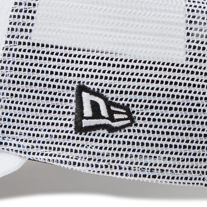 9FORTY A-Frame Trucker Frame Logo White Snapback