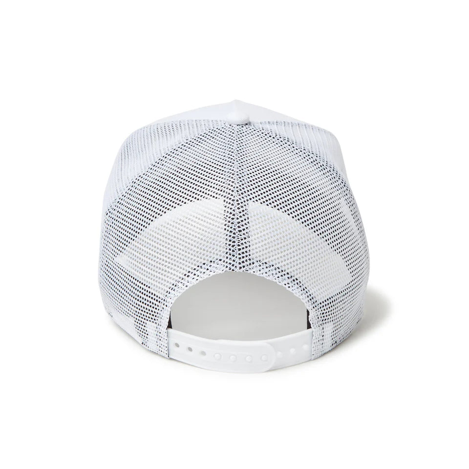 9FORTY A-Frame Trucker Frame Logo White Snapback