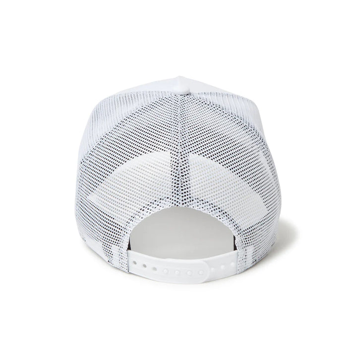 9FORTY A-Frame Trucker Frame Logo White Snapback