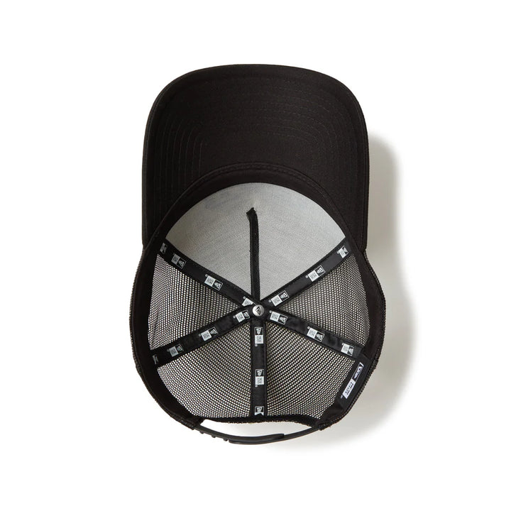 9FORTY A-Frame Trucker Frame Logo Stone Black Snapback