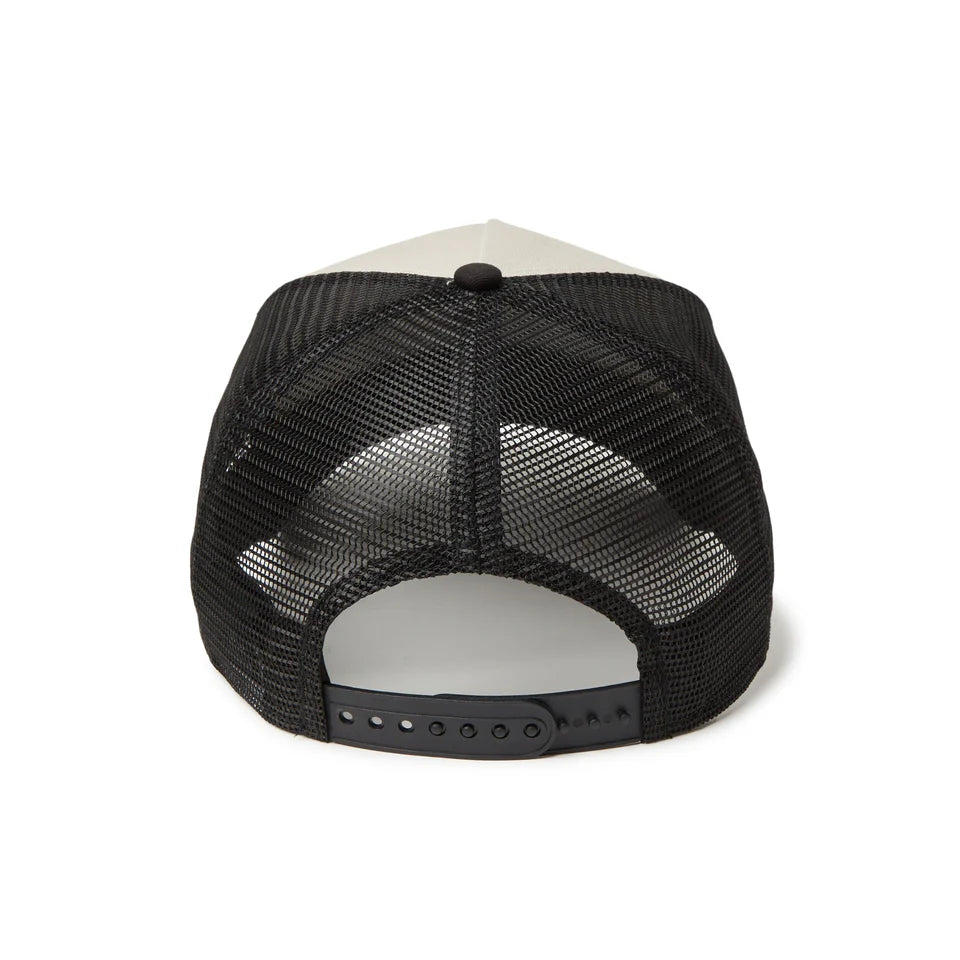 9FORTY A-Frame Trucker Frame Logo Stone Black Snapback