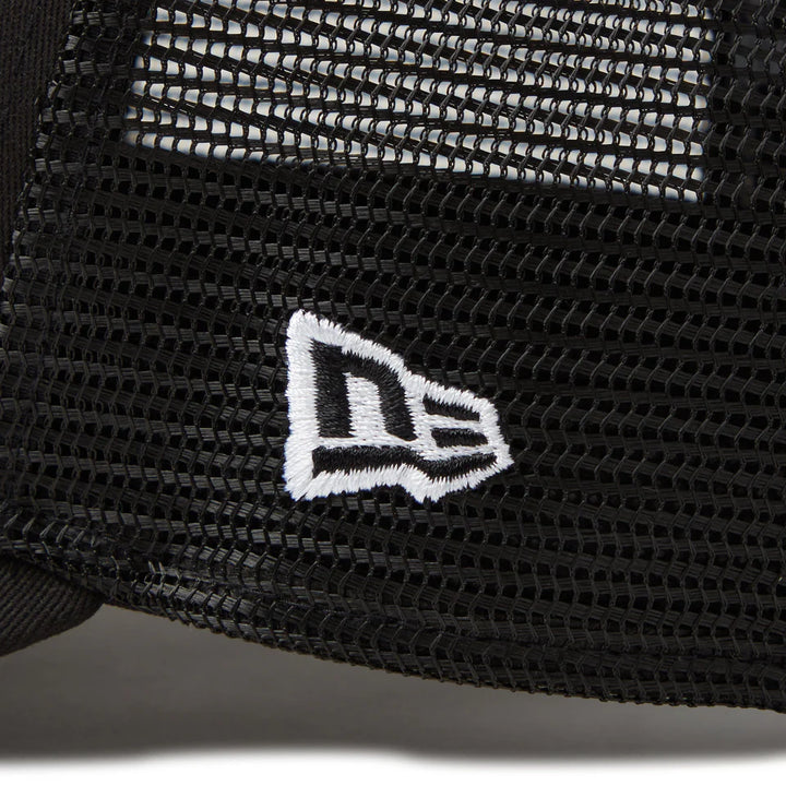 9FORTY A-Frame Trucker Frame Logo Black Snapback