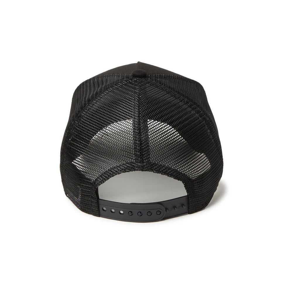 9FORTY A-Frame Trucker Frame Logo Black Snapback