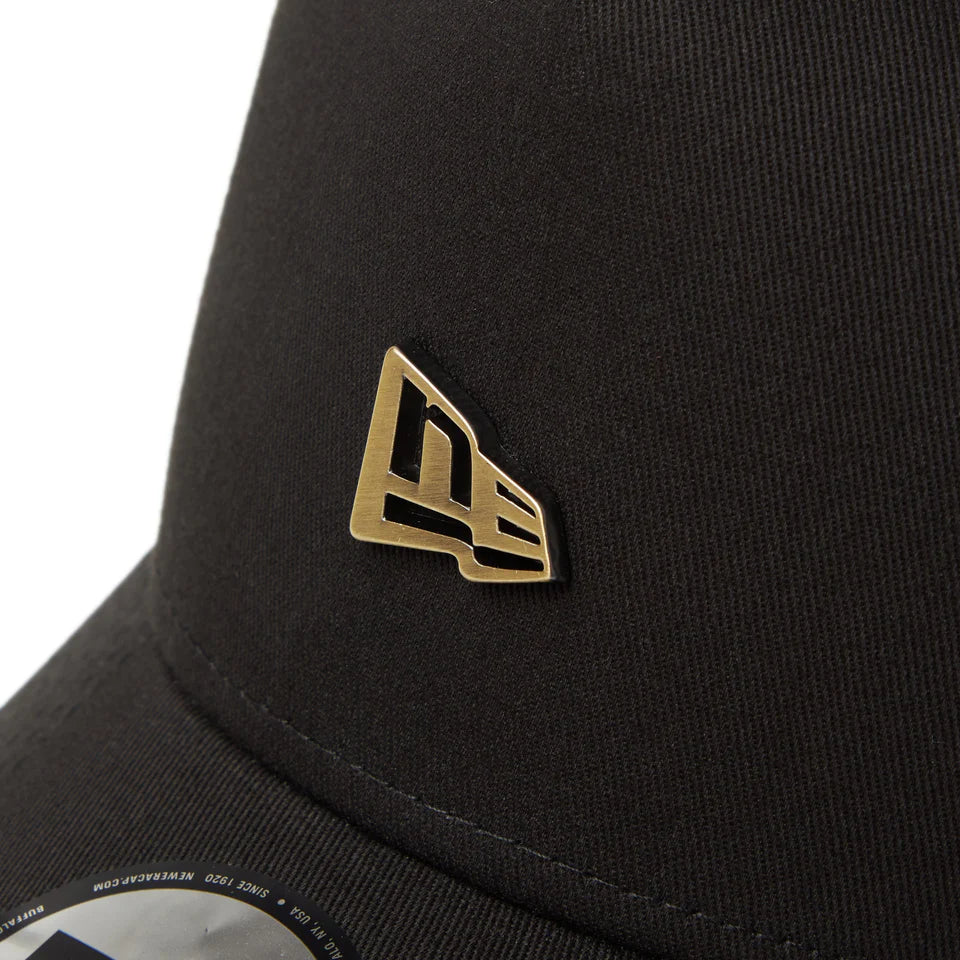 9FORTY A-Frame Trucker Metal Flag Black Snapback