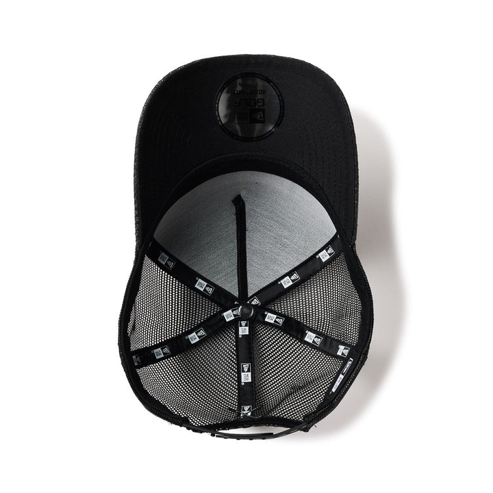 9FORTY Golf A-Frame Trucker Paper Box Logo Black Snapback
