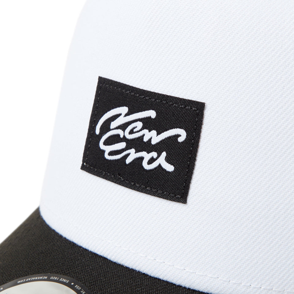 9FORTY A-Frame Trucker Woven Patch White/Black Snapback