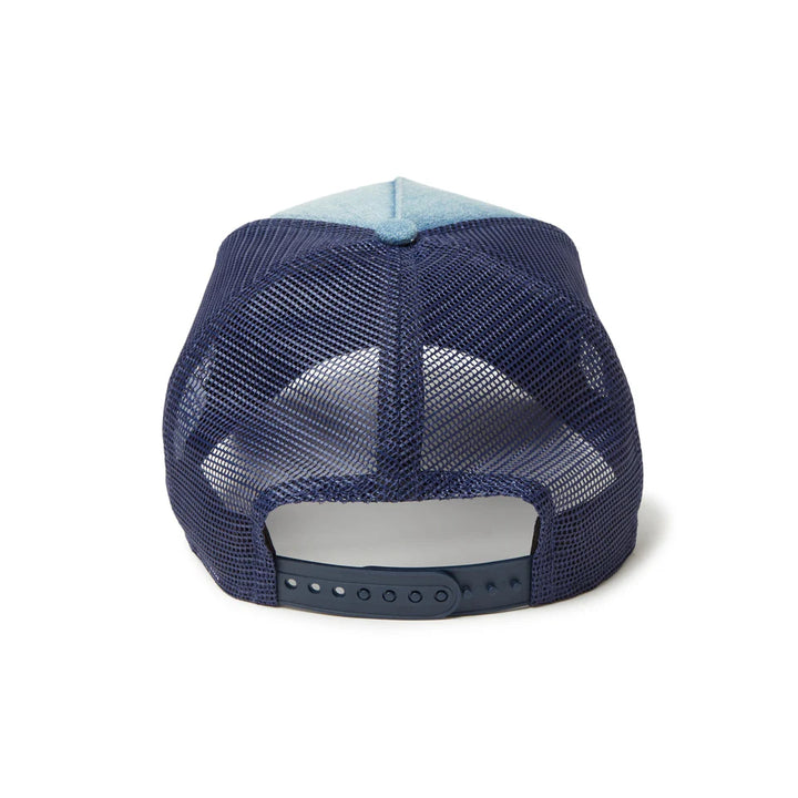 9FORTY A-Frame Trucker Woven Patch Washed Denim Snapback