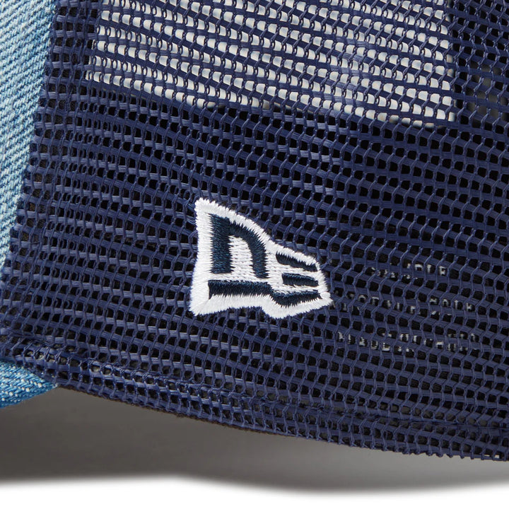 9FORTY A-Frame Trucker Woven Patch Washed Denim Snapback