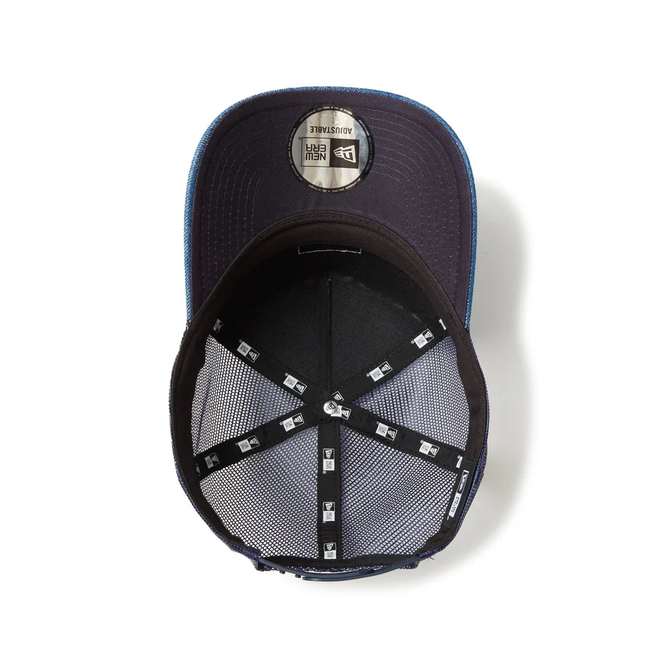 9FORTY A-Frame Trucker Woven Patch Washed Denim Snapback