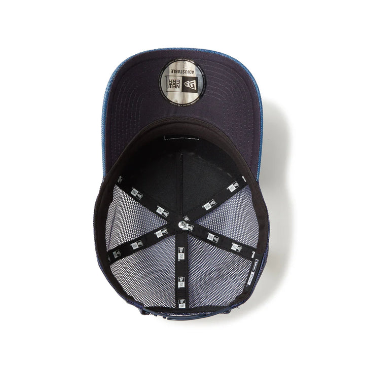 9FORTY A-Frame Trucker Woven Patch Washed Denim Snapback