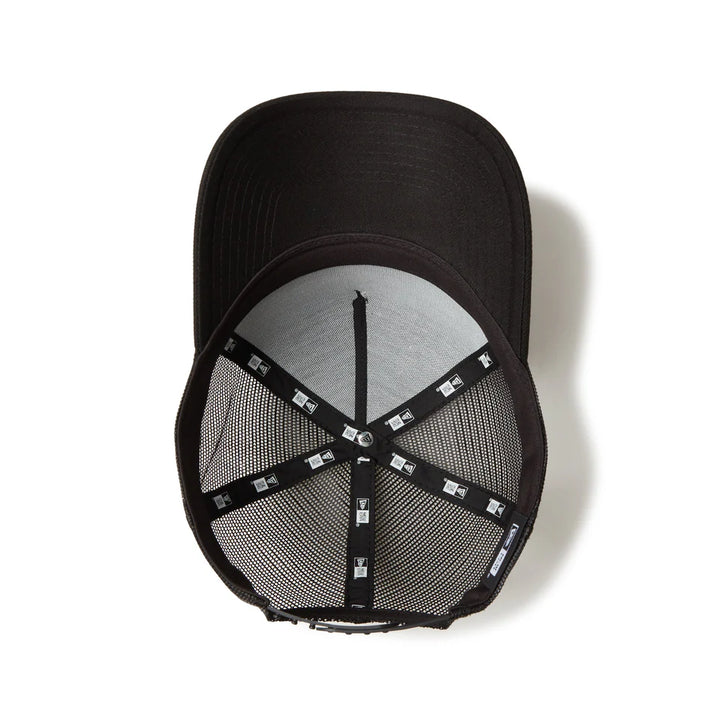 9FORTY A-Frame Trucker Woven Patch Black Snapback