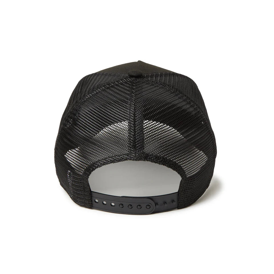 9FORTY A-Frame Trucker Woven Patch Black Snapback