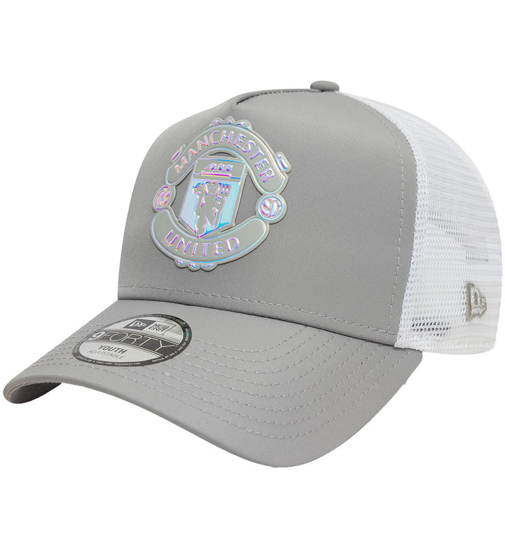 9FORTY E-Frame Trucker Kids Manchester United Iridescent Grey Snapback