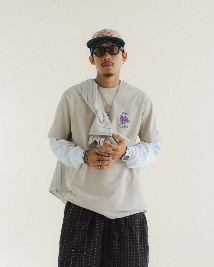 New Era x FTMD Beige Stone Short Sleeve T-Shirt